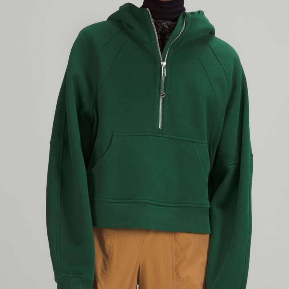 lululemon oversized half zip green XS/S